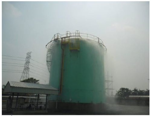 งานก่อสร้างถังเก็บน้ามันขนาดความจุ 1,000,000 ลิตร ที่คลังน้ามันลำลูกกา ปทุมธานี